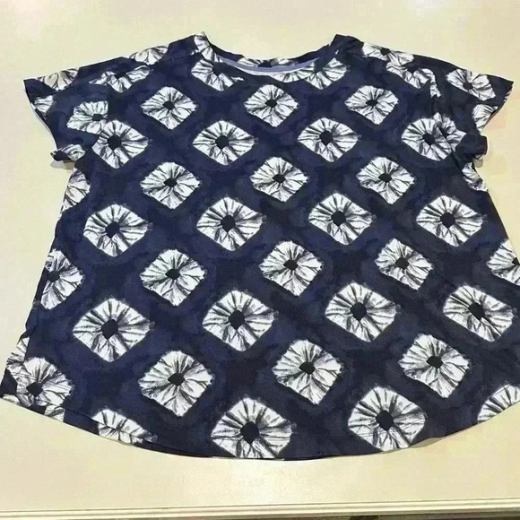 Kookaburra by Ugg Navy and white Print Tee Size 1X - Picture 1 of 5
